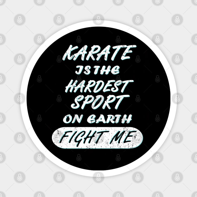 Karate Girls Women Taekwondo Gift Magnet by FindYourFavouriteDesign